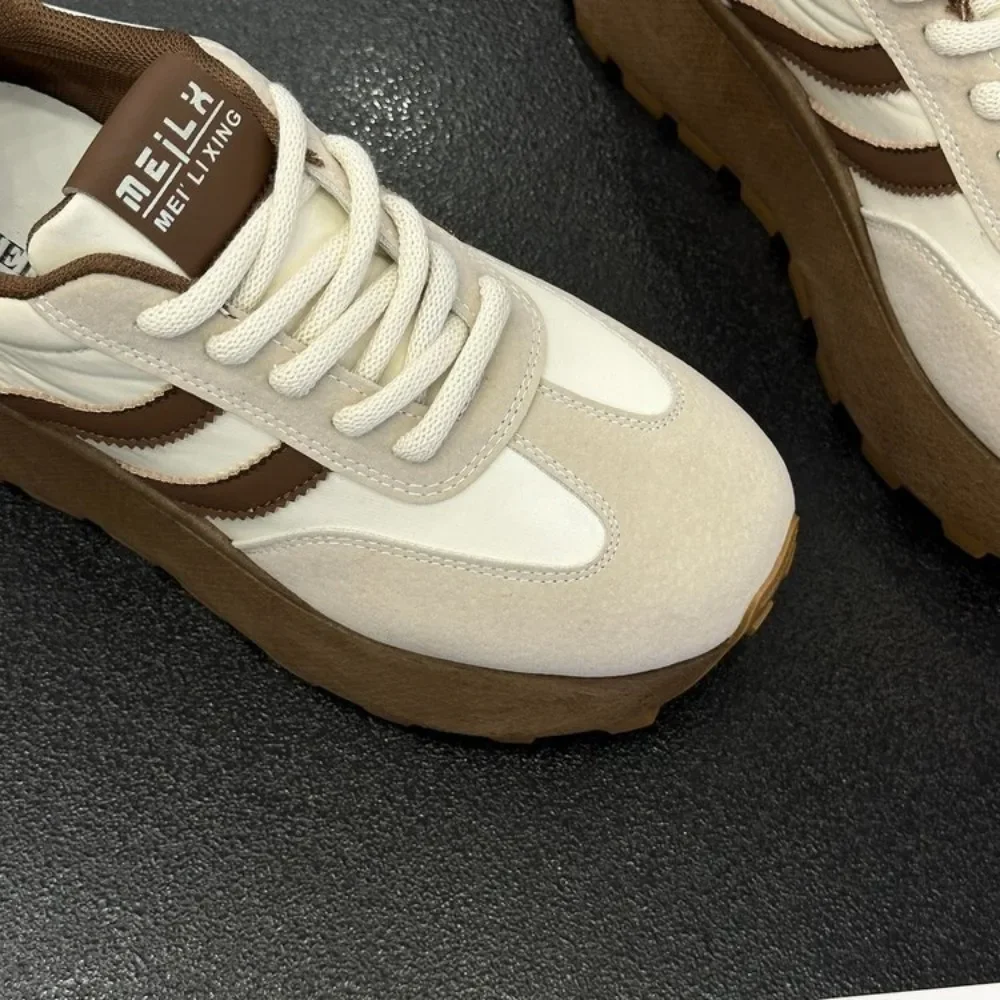 Nuove donne Mesh traspirante Sneakers con plateau Donna Casual Lace Up Outdoor Scarpe da donna Sneakers basse moda Zapatos De Mujer 4