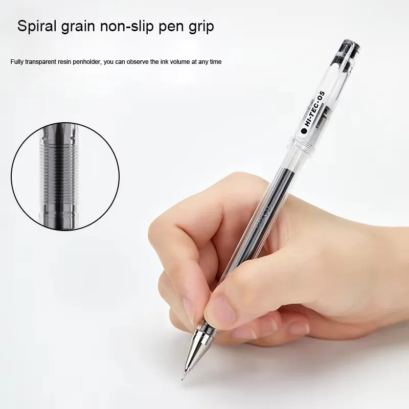 6 pezzi PILOT Penna gel HI-TEC-C Penne speciali per contabilità finanziaria BLLH-20C3/C4/C5 Forniture per ufficio molto fini 0,25/0,3/0,4/0,5 mm 2
