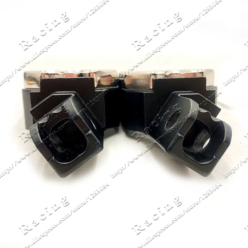 1 paio di pedali pedane universali per moto in metallo da 8 mm con molla per Dirt Pit Bike 4