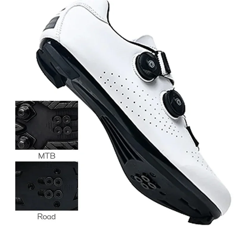 Sneaker da ciclismo MTB Uomo Sport Stivali da bici da strada Scarpe da ginnastica piatte da corsa Calzature da bicicletta da montagna Scarpe da ciclismo con pedale Spd 3