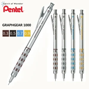 Pentel PG1000 Matita meccanica Graphgear 1000 Centro di gravità basso 0,3/0,5/0,7/0,9 mm Matita per attività Pittura Rifornimenti d'arte 1