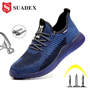 SUADEX scarpe da lavoro antinfortunistiche con punta in acciaio da uomo scarpe da costruzione industriali comode e traspiranti antiscivolo 1