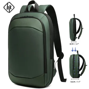 Zaino da lavoro da uomo HK Zaini espandibili di grande capacità Borsa per laptop da 15,6 pollici impermeabile Zaino scalabile leggero da viaggio per uomo 1