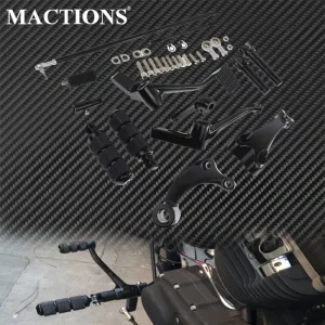 Moto Nero Comandi Avanti Kit Completo Pioli Leve Collegamenti Per Harley Sportster XL883 XL1200 2004-2013 2014-2022 1