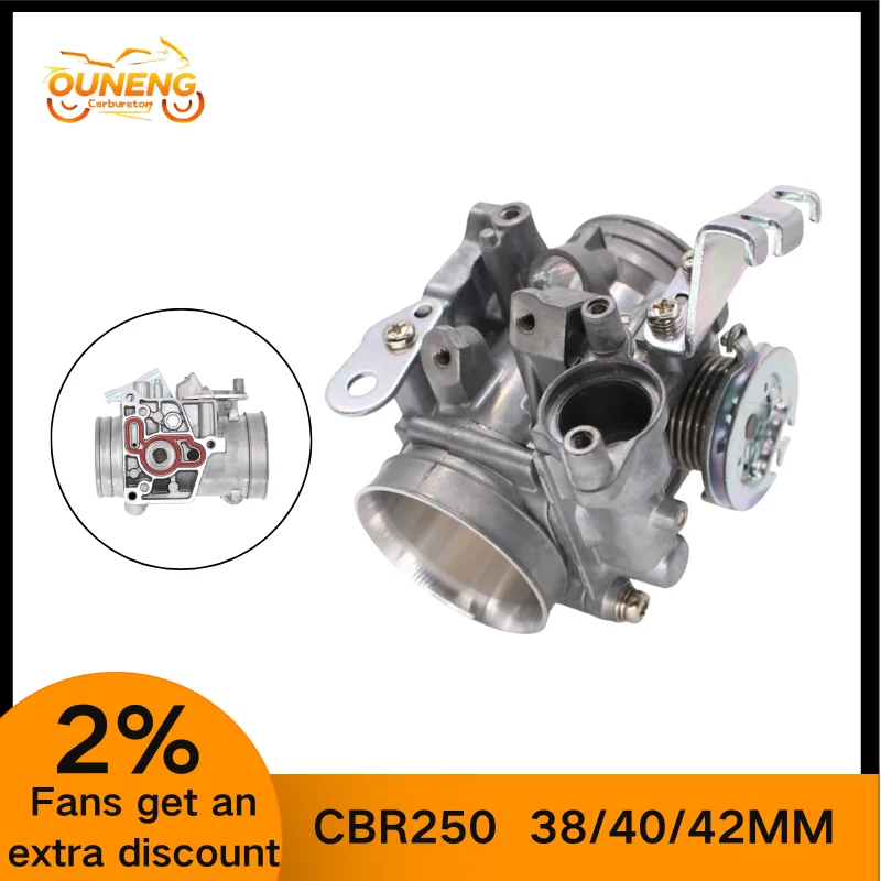 Moto Da Corsa Corpo Farfallato 38mm 40mm 42mm Per CBR250 CBR250R CB300F CBR300R CB250 CB300R CRF250 300L CMX 250 300 REBEL300 1