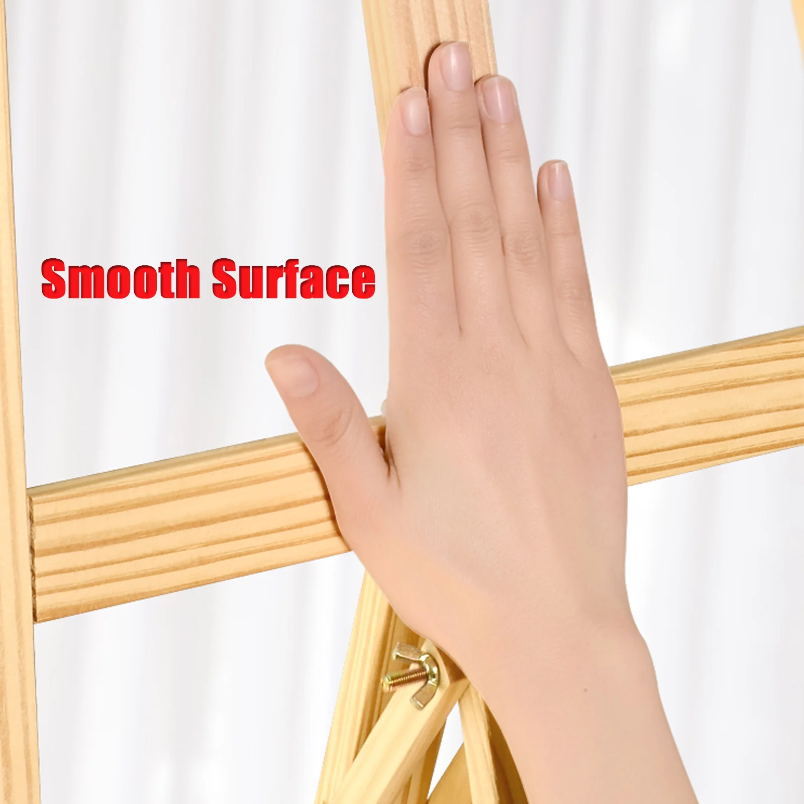 Cavalletto da tavolo regolabile in legno di pino da 1,5 m/1,75 m per cavalletto per artista, pittura artigianale, supporto in legno per forniture per decorazioni per feste A-Frame 4