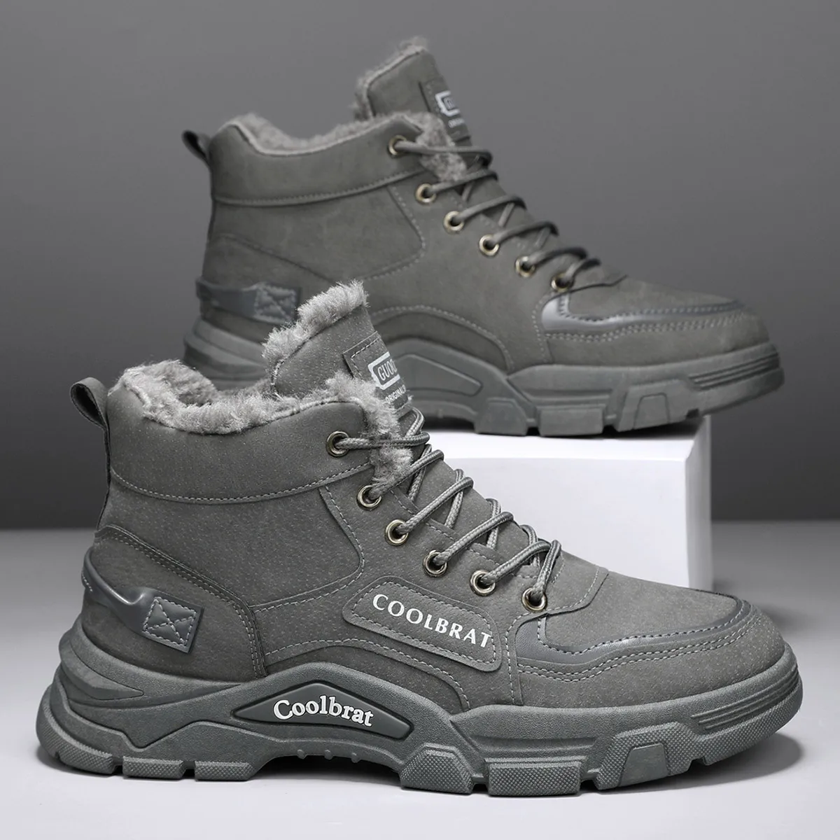 2025 nuovo stile, trendy, alla moda, stivali di cotone, caldi, resistenti all'usura, comodi, semplici 2