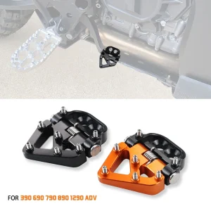 Piastra punta antiscivolo per pedale freno posteriore pieghevole per moto per 390 690 Adv 790 890 Adventure S/R 1290 Adv (2018-2025) 1