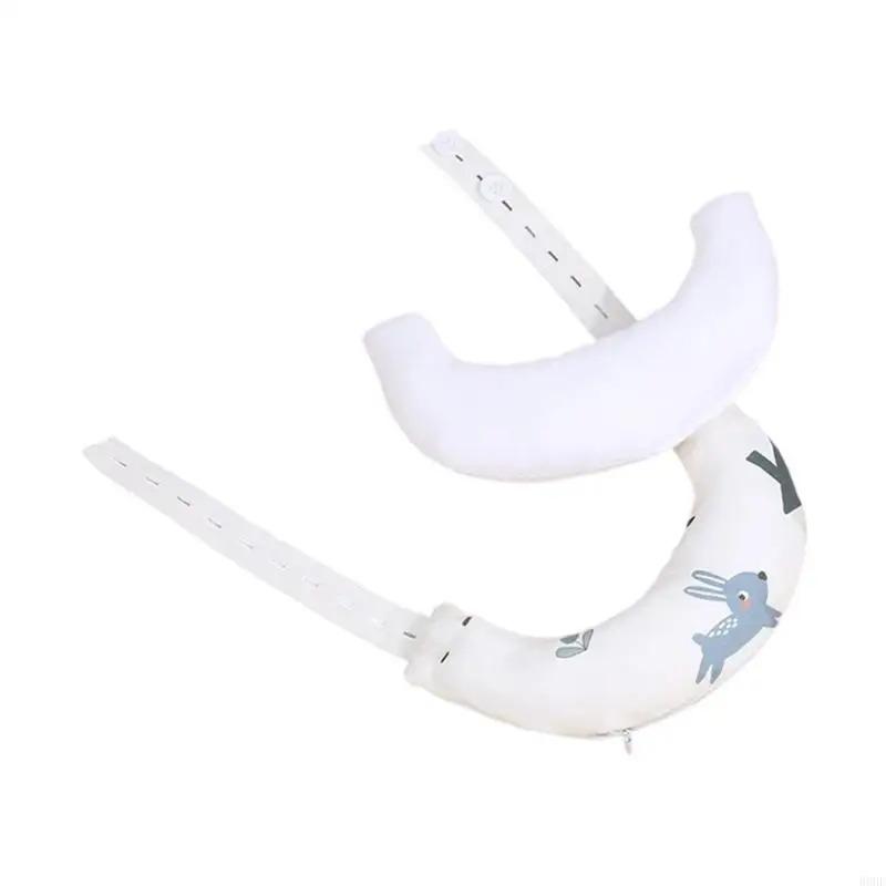 Cuscino cotone con copertura rimovibile Modello cartone animato Supporto per collo per baby cuscino 69He 5