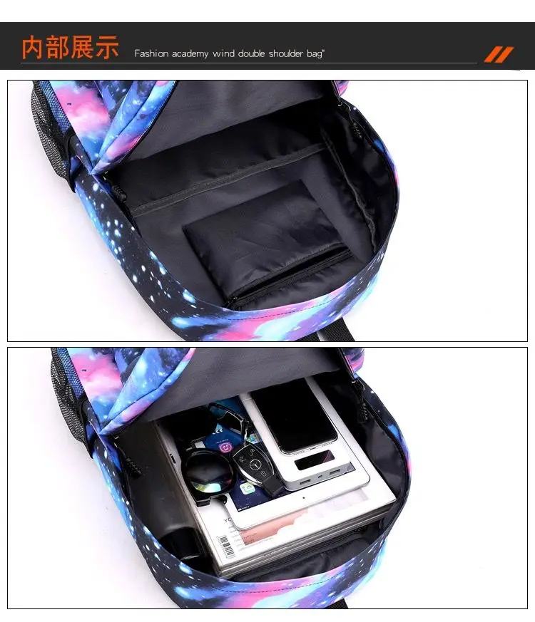 Zaino regalo per bambini serie Miniso New Stitch, borsa a tracolla e astuccio per studenti nero, set da 3 pezzi 5