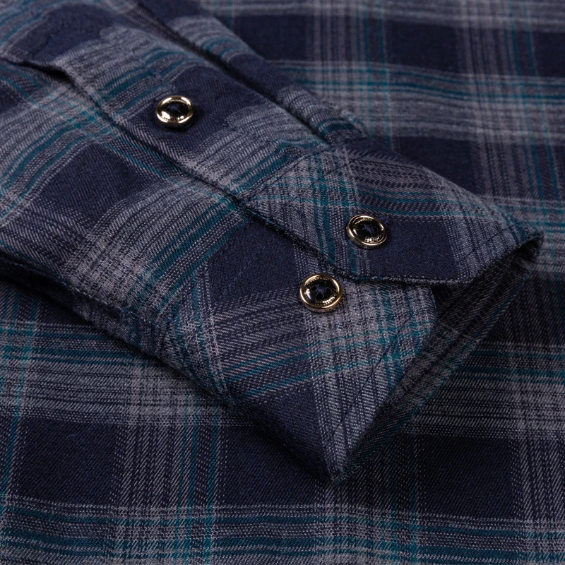 2024 camicia a quadri da uomo di nuova moda manica lunga in cotone vestibilità regolare uomo camicie di flanella casual per il tempo libero autunno camicetta maschile abbigliamento 4