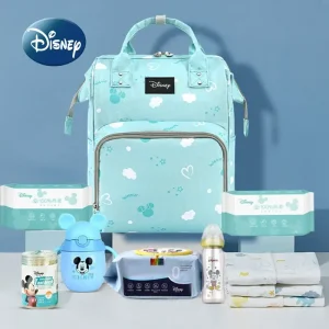 Disney Mickey originale nuova borsa per pannolini zaino borsa per pannolini per bambini di marca di lusso borsa per pannolini per bambini multifunzione di grande capacità 1