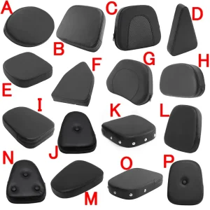 Cuscino per schienale posteriore universale per passeggero per moto Sissy Bar per Harley Honda Yamaha Suzuki Kawasaki Bobber Chopper Touring 1