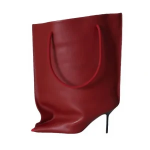 2025 Autunno/Inverno Nuovo Europeo LuxuryBanquet Show FashionStivali corti con polsino largo, Scarpe eleganti da donna di alta qualità Elegantand Sexy 1