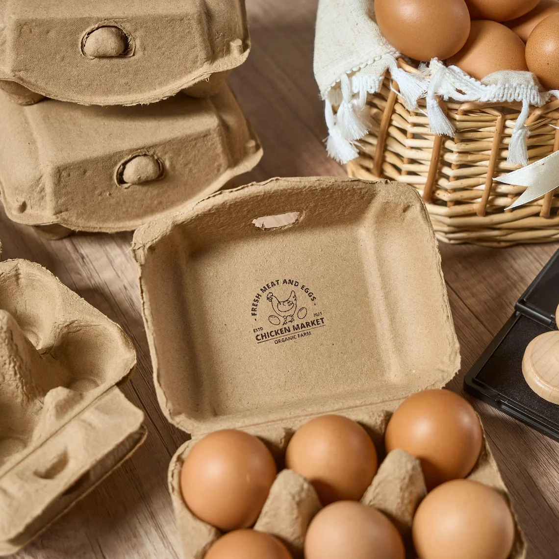 Timbro in legno personalizzato Sigillo Logo personalizzato Imballaggio per festa di nozze Timbro Indirizzo e nome aziendale Timbro di gomma autoinchiostrante Opere d'arte 4