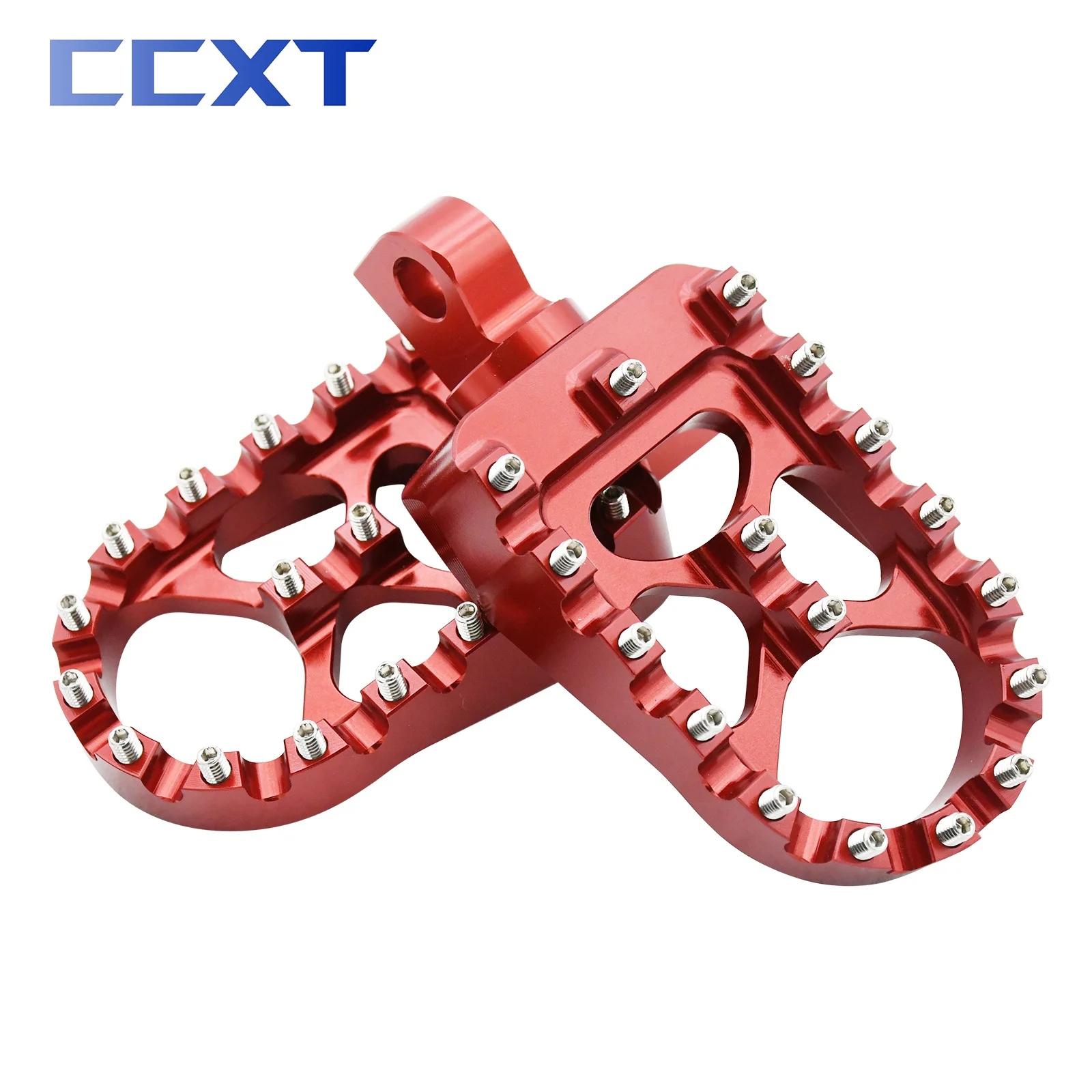 Pedane larghe e grasse CNC per moto 360 ° Pedane rotanti per Harley Dyna Fat Bob Softail Sportster Street Bob Motocross universali 5