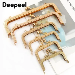 1/2/5 pezzi 8.5-20 cm metallo oro in rilievo borsa maniglia borsa telaio bacio chiusura per borsa da donna portafoglio borse fatte a mano fai da te accessori 1