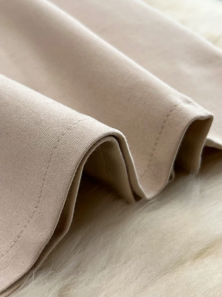 Gonna longuette pelata elegante da donna 2024 Gonne da ufficio da lavoro OL di media lunghezza casual moda estiva 4