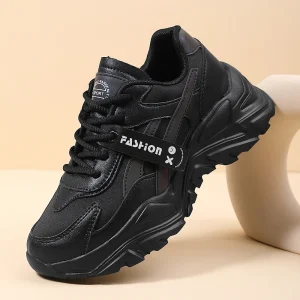 Sneakers casual in pelle da donna Autunno Inverno Scarpe comode da passeggio Moda Patchwork Scarpe sportive con fondo spesso Donna 1