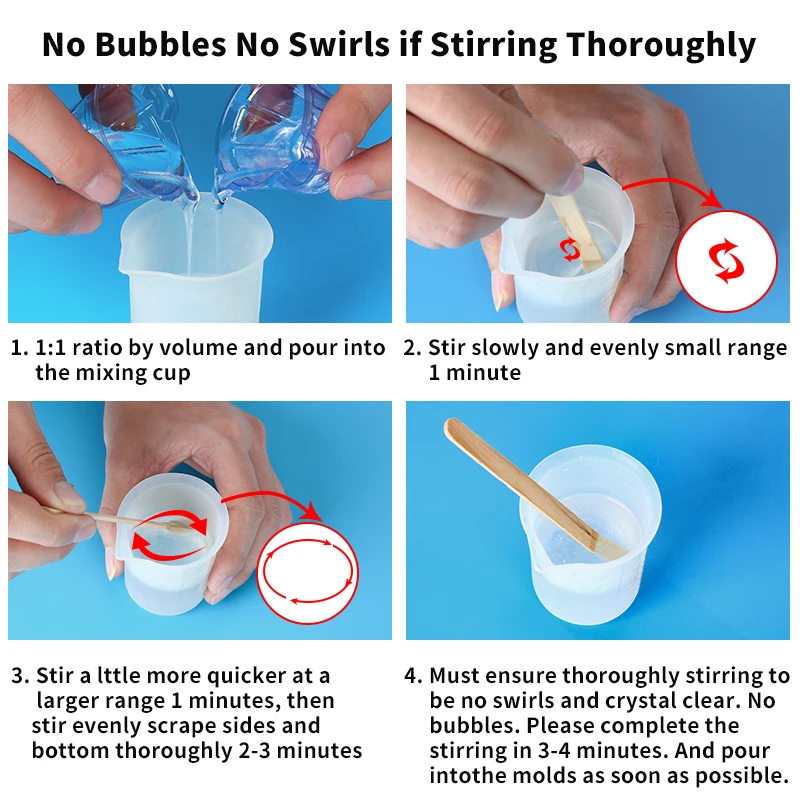 Kit in resina epossidica cristallina 1:1 lucido e bolle Forniture in resina artistica gratuita per rivestimento e fusione Creazione di gioielli fai-da-te artigianali 3