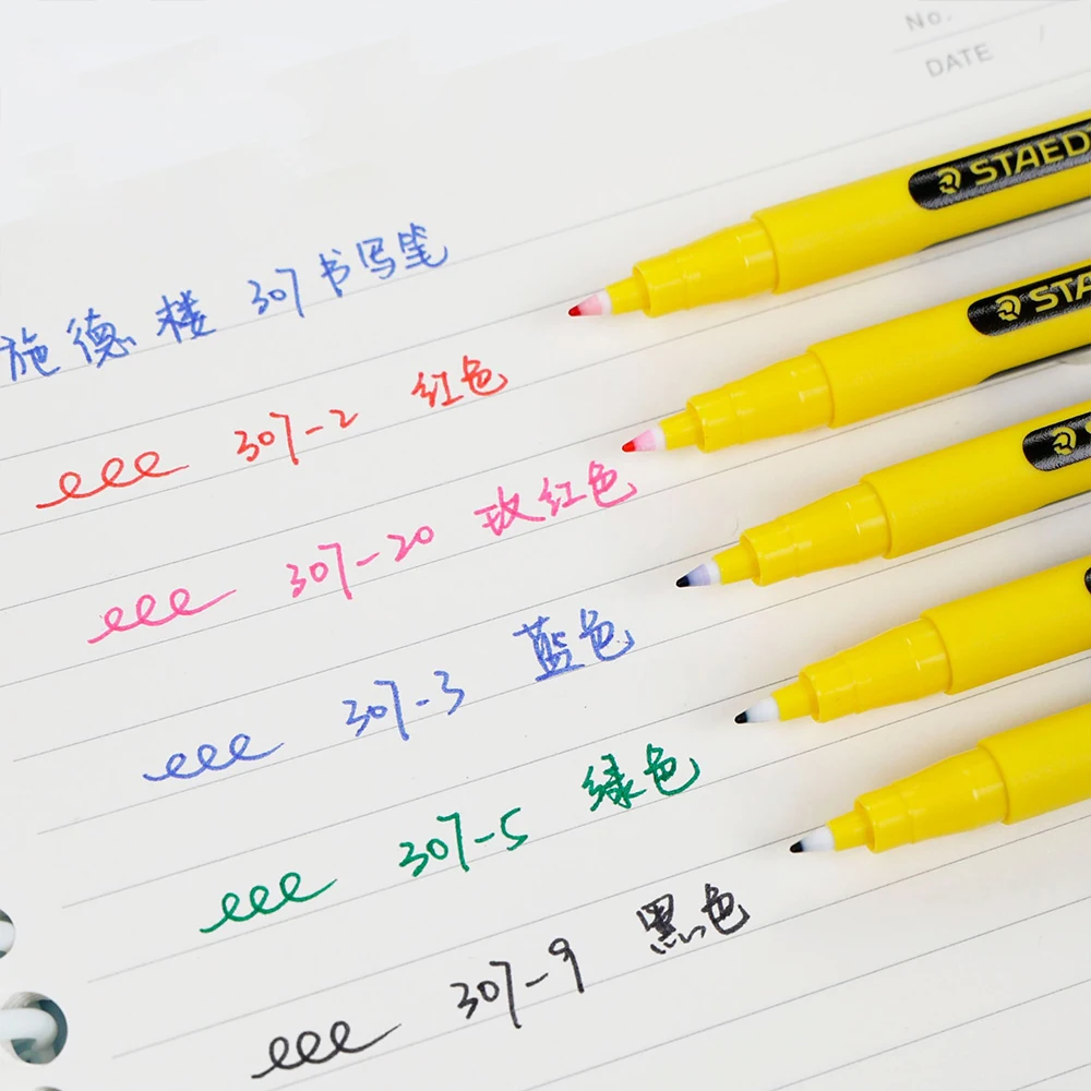 3 pezzi nuovi penne gel STAEDTLER 307 per la scrittura punto chiave firma 0,6 mm grande capacità cancelleria per ufficio scolastico ad asciugatura rapida 2