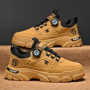 Stivali da uomo autunno e inverno nuovi lacci rotanti stivali casual moda stivali da esterno per giovani stivali da lavoro con suola morbida antiscivolo 1