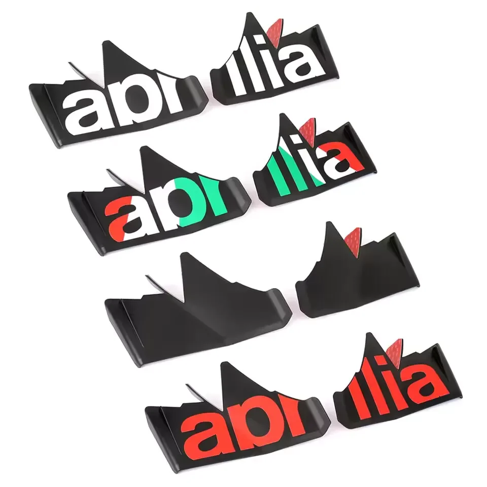 Accessori moto Parti Logo ABS Carenatura anteriore Winglets Protezione aerodinamica Spoiler Kit per Aprilia RS 457 RS457 rs457 2024 6
