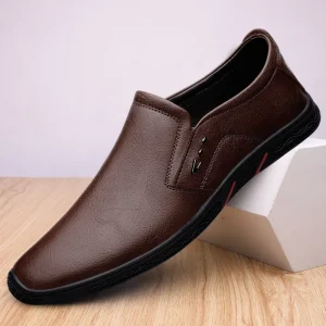 Scarpe casual da uomo in pelle mocassini da ufficio con suola morbida traspirante scarpe da uomo scarpe firmate da uomo mocassini di marca italiana Zapatos Hombre 1