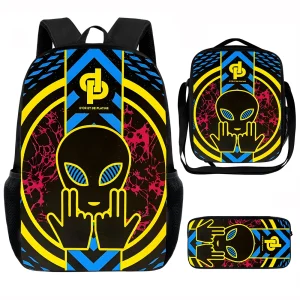 JuL Cest Pas Des Lol Zaino scolastico per bambini con borse per il pranzo, borse per matite, borse per la scuola per ragazzi e ragazze, miglior regalo 1