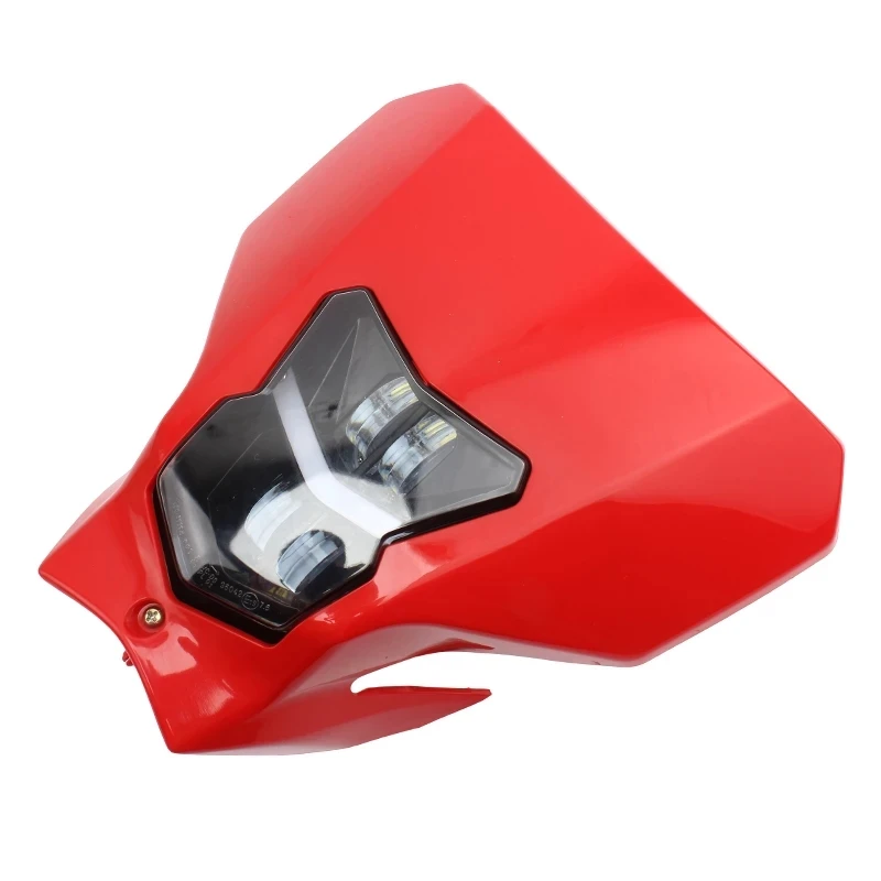 Per Honda CRF450 Faro del motociclo Piastra LED Parti Motocross Enduro Pit Dirt Bike Fari Accessori moto 4
