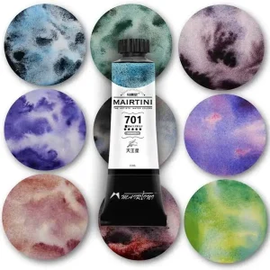 MAIRTINI 12 colori 5/15ml Artista che segui il tubo di pittura ad acquerello Colore ad acqua professionale per la pittura di materiali artistici 1