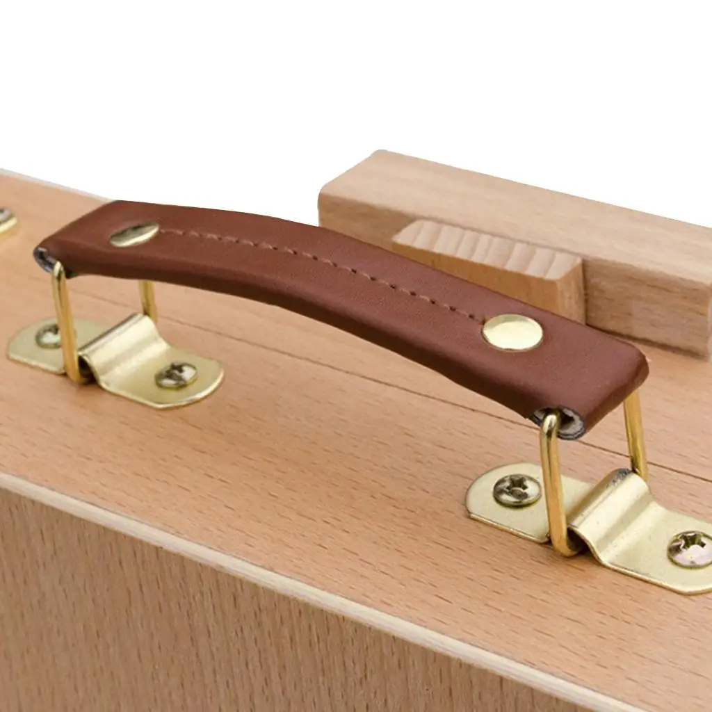 Scatola da cavalletto da tavolo in legno, dipinta in legno di faggio - Valigia da tavolo portatile per artisti in legno per schizzi - Forniture artistiche per pittura da disegno 5