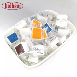 Holbein Pittura ad acquerello solido Bianco/Rosso/Giallo/Blu 2ml Campione di pittura ad acquerello professionale fatta a mano per la pittura artistica 1