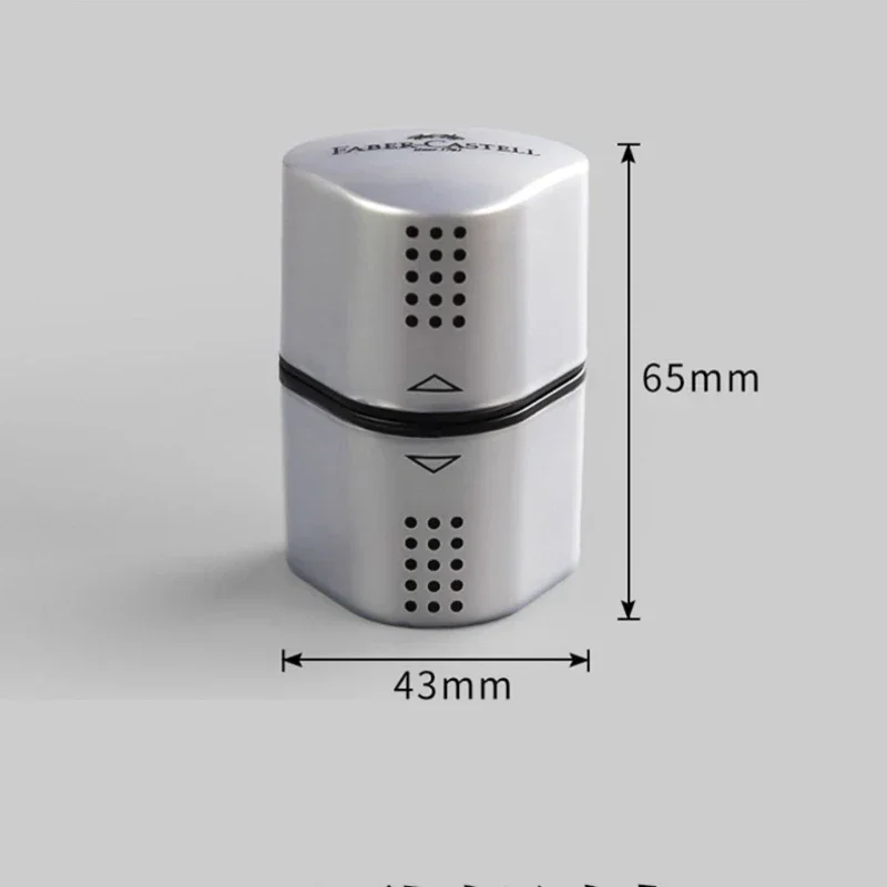 Faber-Castell Grip Trio Temperamatite per artisti 3 in 1 Temperamatite manuale portatile per matite colorate, matite jumbo e grafite 6