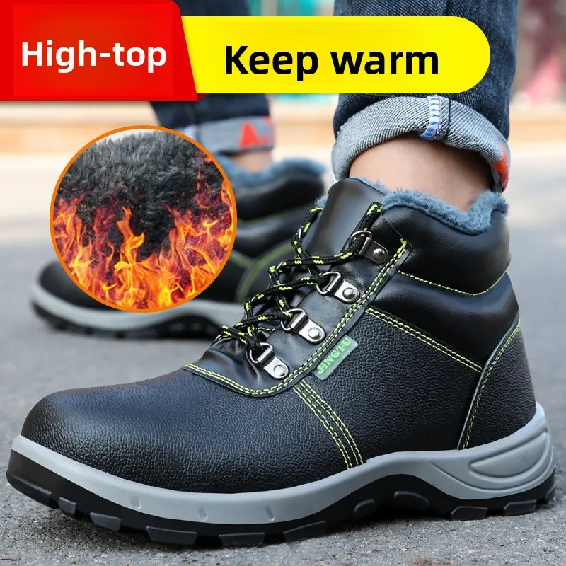 High Quality Safety Shoes for Men Woman Autumn Winter Thickened Warm Boots Woman Sneakers Anti-smashing Steel Toe Cap Puncture 5