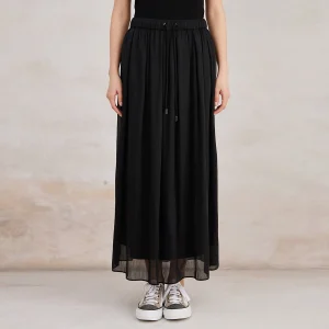 K3069W 75% lino 25% seta Abbigliamento donna di lusso di alta qualità Gonne primavera estate 1