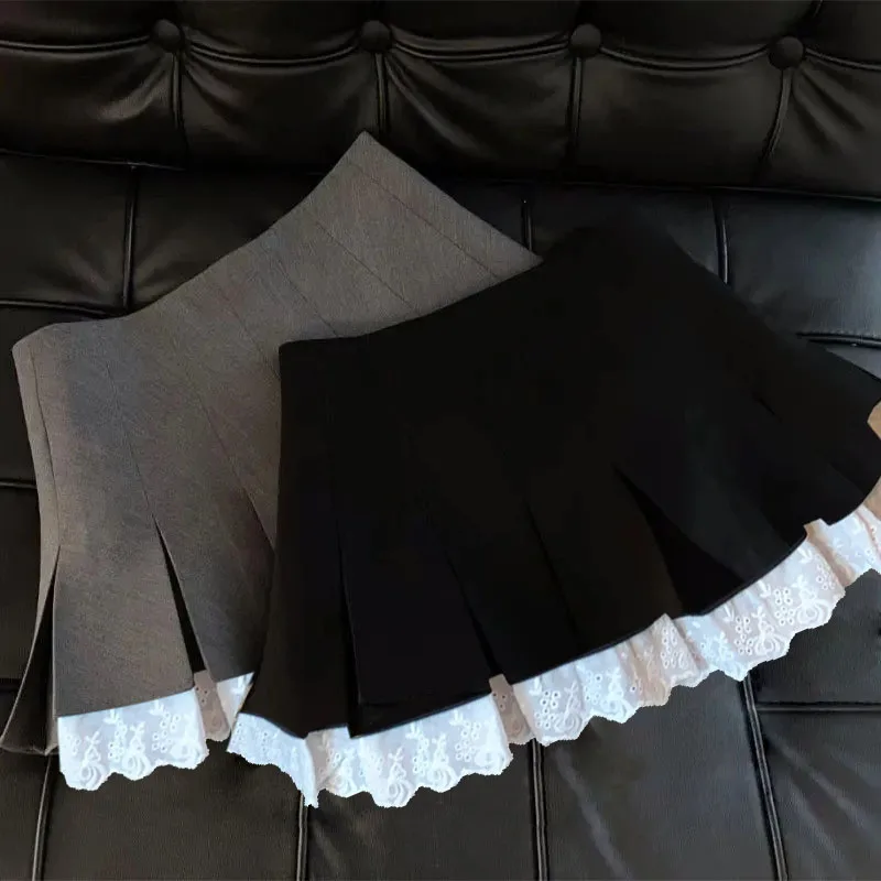 Gonna con paillettes argento Donna Minigonna a vita alta Donna Moda Glitter lucidi Eleganti gonne corte per le donne Gonne Y2k 1