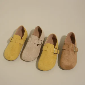 Primavera e autunno retrò suola morbida confortevole nuovo stile da donna piatto pigro monopezzo slip-on casual versatile scarpe singole 2025 1