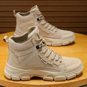 Stivali alti da uomo, scarpe sportive casual, mimetico per esterni, stivali da uomo resistenti all'usura, alla moda e alla moda 1