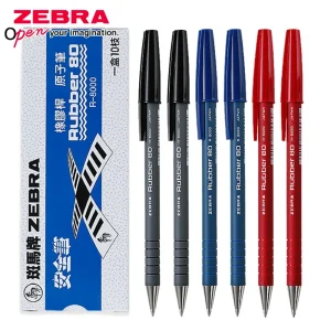 10 pz giappone ZEBRA penna a sfera R-8000 0.7mm liscio ad asciugatura rapida punta della penna punta della pallottola rosso blu nero materiale scolastico 1