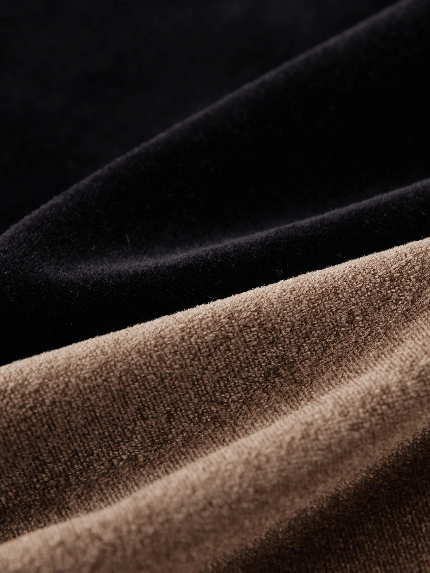 ZIQIAO Gonna longuette a trapezio in velluto nero stile francese per donna 2025 Autunno Inverno Nuovo senso di fascia alta con orlo lungo semi-gonna elegante 6