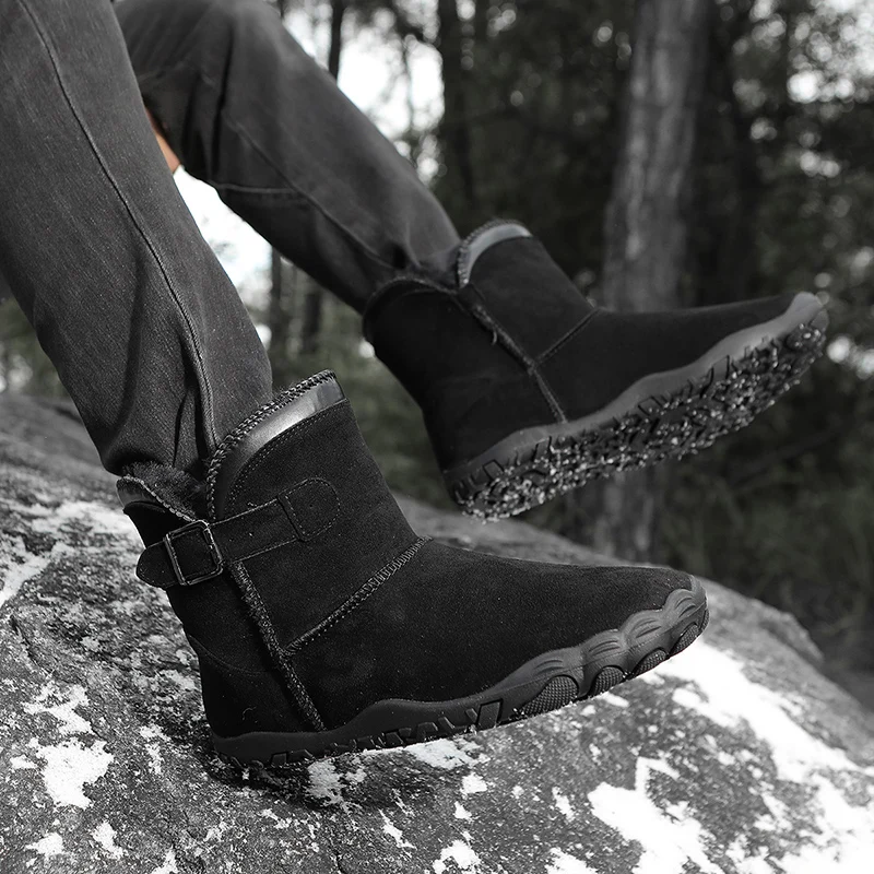Stivali da neve impermeabili in pelle di vacchetta per uomo e donna Suola in gomma antiscivolo calda invernale di grandi dimensioni all'ingrosso in Australia 4