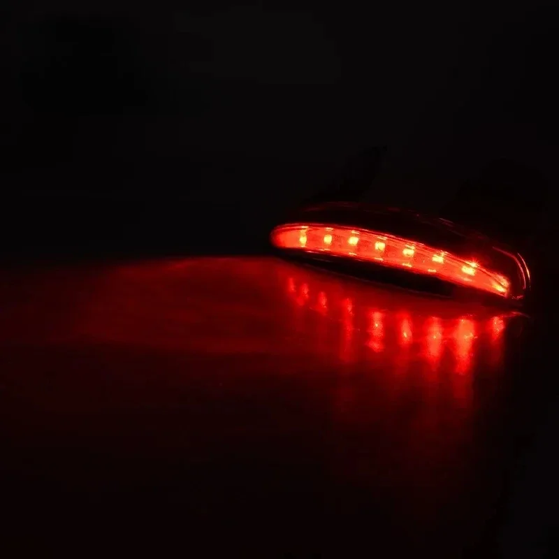 Parafango posteriore per moto Tailling Edge LED rosso freno targa fanale posteriore stop luce di marcia indicatore di direzione per Moto Harley 5
