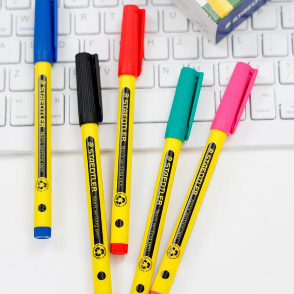 3 pezzi nuovi penne gel STAEDTLER 307 per la scrittura punto chiave firma 0,6 mm grande capacità cancelleria per ufficio scolastico ad asciugatura rapida 5