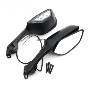 Specchi retrovisori moto con indicatore di direzione a LED Specchio laterale per Yamaha YZF R1 R3 R6 R25 Honda CBR 250R 300R 500R 600RR 1