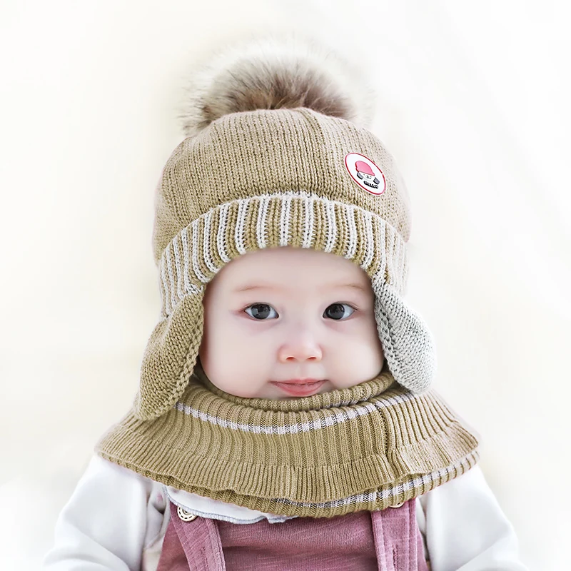1-3Y Sciarpa invernale per bambini Scaldacollo per bambini Ghetta per il collo per bambini Silenziatore lavorato a maglia di lana morbida Ragazzi Ragazze Sciarpa calda all'uncinetto solida 5