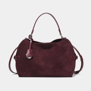 Borse tote in vera pelle scamosciata vintage Hifashion per donna Borse a tracolla a spalla da donna da ufficio con conchiglia di design di lusso 2025 1