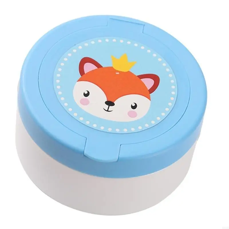 Contenitore per piumino per cipria adatto ai bambini Custodia per piumino per neonati Facile da trasportare Mantiene secchezza e 2