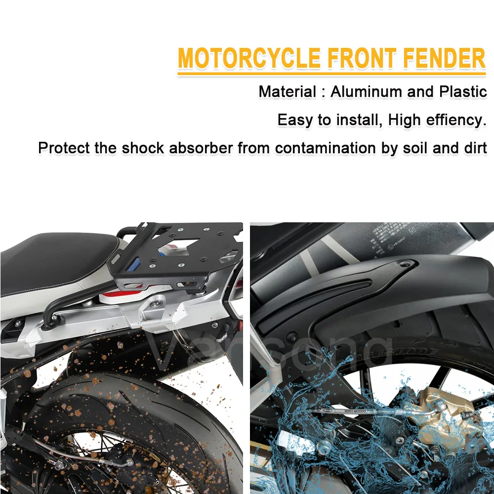R 1200GS 1250GS Moto Anteriore Parafango Posteriore Splash Parafango Per BMW R1200GS Adventure R1250 GS R1250GS LC ADV Ruota Pneumatico Hugger 2