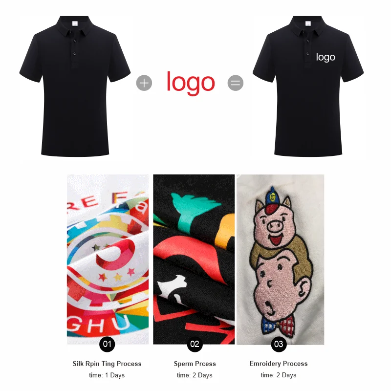Polo in cotone 100% di alta qualità Stampa logo personalizzato Design personale Top Ricamo Estate Abbigliamento uomo e donna S-4XL 2